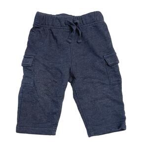 Jumping Beans Baby Sweatpants Navy Blue Cargo Pants Sweats Joggers Size 9 Months